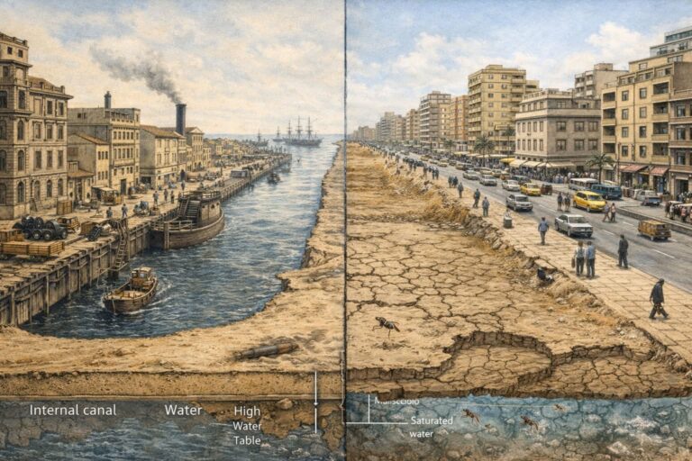 القنال الداخلي في بورسعيد  دراسة هندسية–بحرية–جيولوجية حول الفوائد المفقودة وأضرار الردم